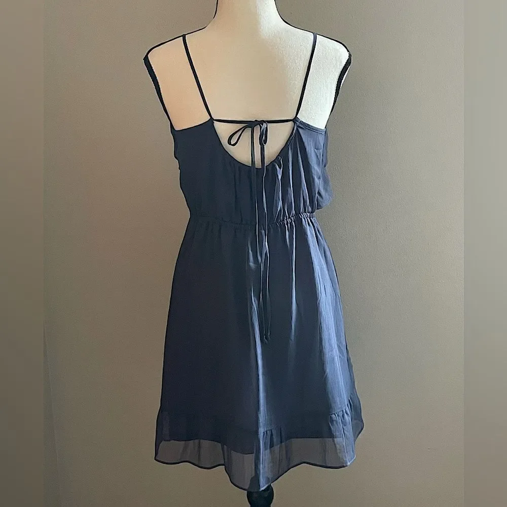 American Eagle, Dusky Light-Blue, Strappy, MIDI Dress. Size Medium.